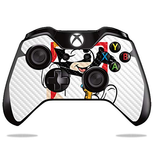 MightySkins Carbon Fiber Skin for Microsoft Xbox One or One S Controller - Characters Swap | Protective Durable Textured Carbon Fiber Finish | Easy to Apply Remove | Made in The USA