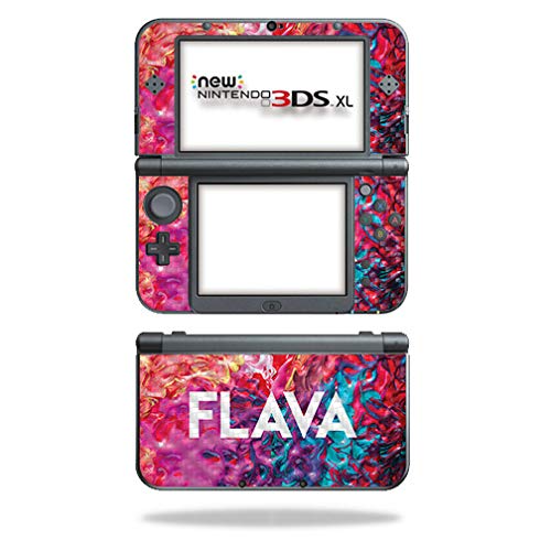 MightySkins Carbon Fiber Skin for Nintendo New 3DS XL (2015) - Flava | Protective Durable Textured Carbon Fiber Finish | Easy to Apply Remove and Change Styles | Made in The USA