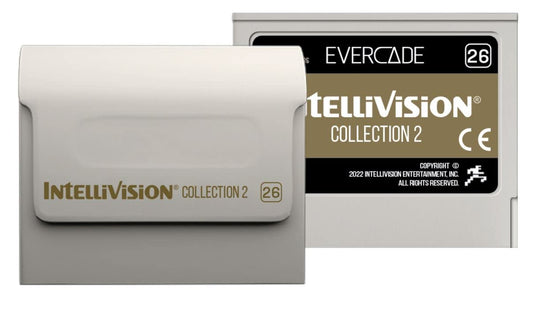Koch Media Evercade Intellivision Cartridge 2 – 12 Classic Games, Red, Model 5060690795827, Compatible with Evercade VS & Handheld