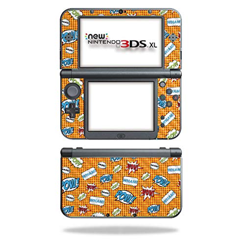 MightySkins Carbon Fiber Skin for Nintendo New 3DS XL (2015) - Pop Art | Protective Durable Textured Carbon Fiber Finish | Easy to Apply Remove and Change Styles | Made in The USA
