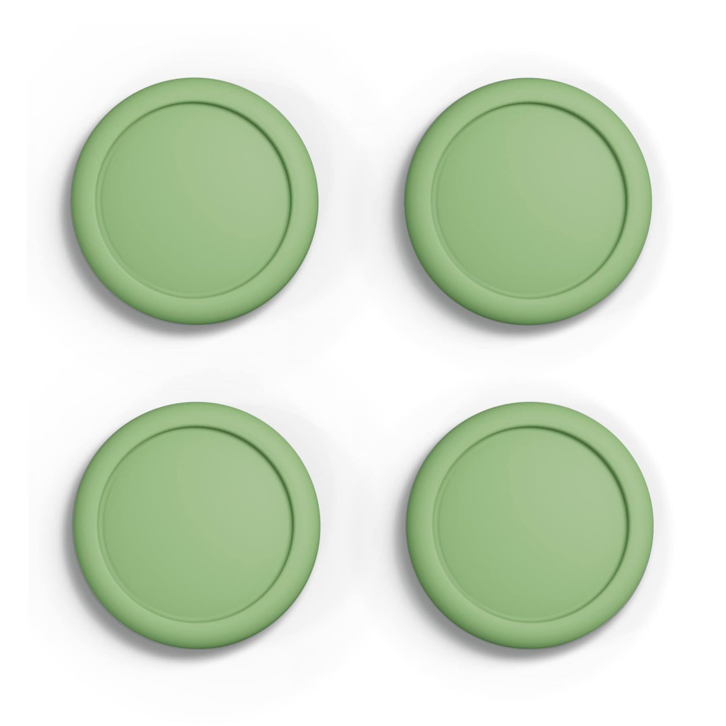eXtremeRate PlayVital Switch Joystick Caps Switch Lite Thumbstick Caps Silicone Analog Cover for OLED Joycon Thumb Grips - Matcha Green