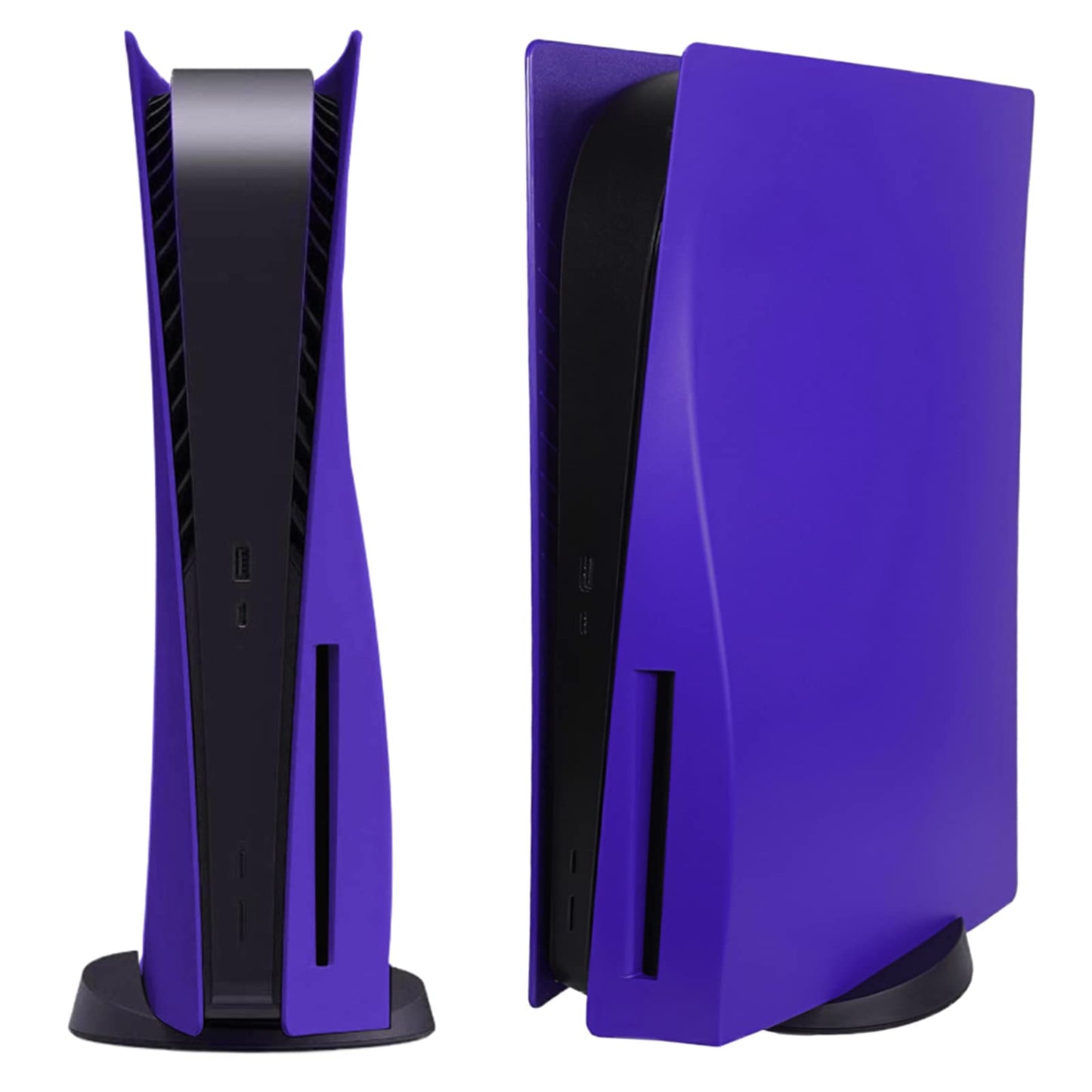 Disc Edition Face Plates Cover Skins Shell Panels for PS5 Console Accessories for PlayStation 5 Protective Replacement Faceplates Dustproof Anti-Scratch (Purple)
