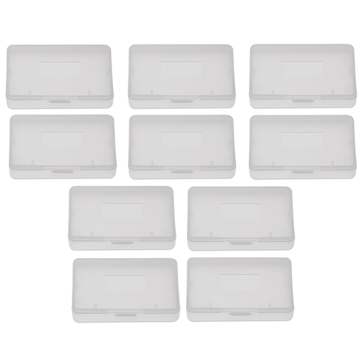 Haosie 10PCS Game refill unit Case Box Transparent Anti Dust Cover Storage Box Game Card Case Compatible with Nintendo Game Boy Advance GBA (2.6 X1.6X 0.3in)