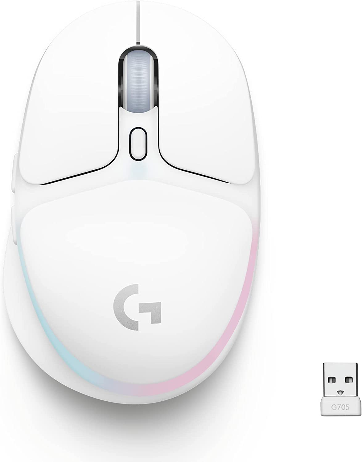 Logitech G705 Wireless Gaming Mouse, Customizable LIGHTSYNC RGB Lighting, Lightspeed Wireless, Bluetooth Connectivity, Lightweig