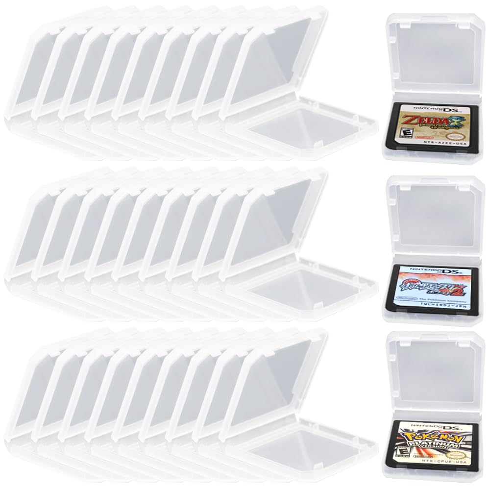 30 PCS Switch Game Holder Card Case Compatible with Nintendo New 3DS/New 3DS XL/3DS/3DS XL/DS/DSI/DSI XL AFUNTA TF Card Storage Box Portable Game refill unit