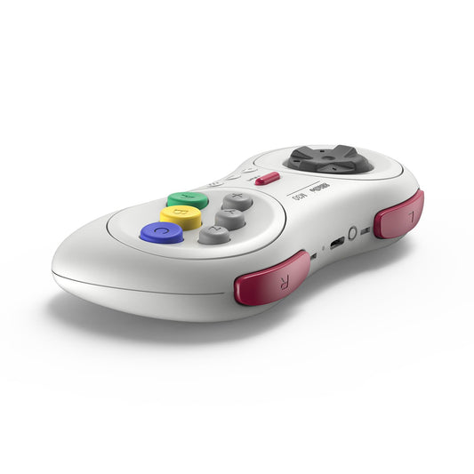 8Bitdo M30 Wireless Bluetooth Controller for Switch, PC, Mac, Android - Retro Gamepad in White