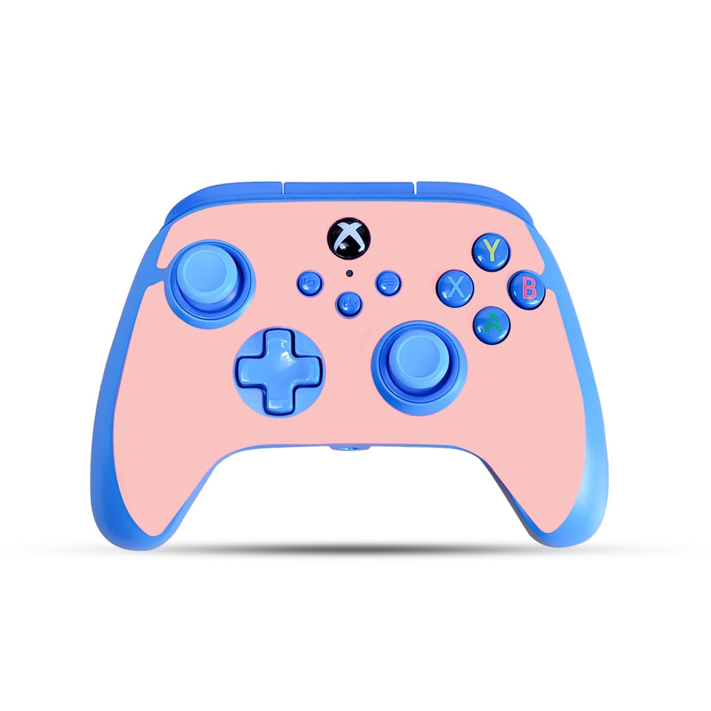 Gaming Skin Compatible with PowerA Xbox Series X|S Enhanced Wired Controller - Solid Blush - fine 3M Vinyl Protective Wrap Decal Cover - Easy to Apply | Crafted in The USA by MightySkins