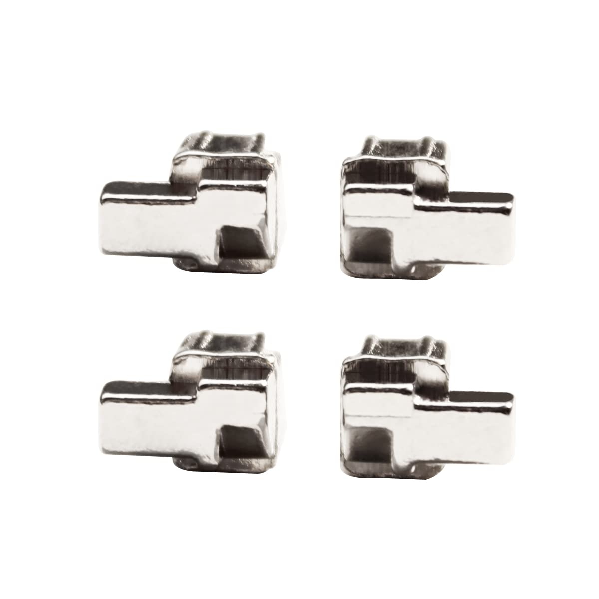 iParto Replacement Latches for Nintendo Switch/OLED Joycon - Silver Lock Buckles with Screws & Springs