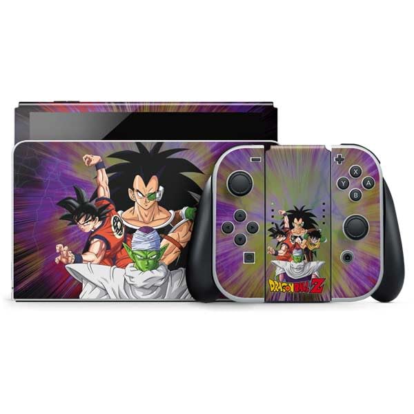 Skinit Decal Gaming Skin Compatible with Nintendo Switch OLED (2021) - Officially Licensed Dragon Ball Z Saiyan Saga Design