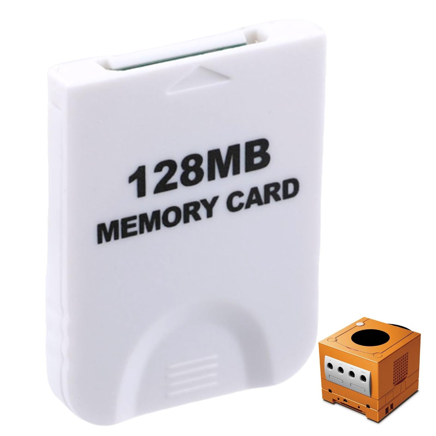 128MB(2043 Blocks) Game Memory Card Game at Cube Memory Card Game-at-Cube Memory Cards Compatible forNintendo/Wii Original Console Accessory Kits(White)