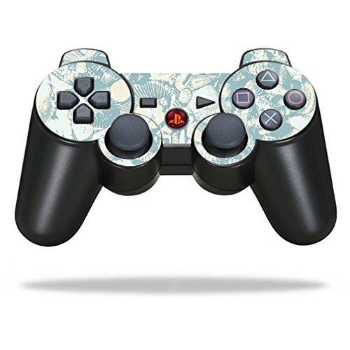 MightySkins Skin Compatible with Sony Playstation 3 PS3 Controller - Blue Seashells | Protective, Durable, and Unique Vinyl wrap