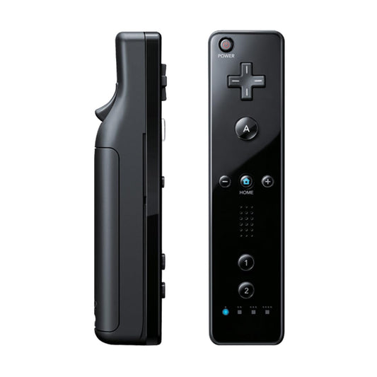 TIANHOO Wii & Wii U Remote Controller 2 Pack with Silicone Case & Wrist Strap - Black