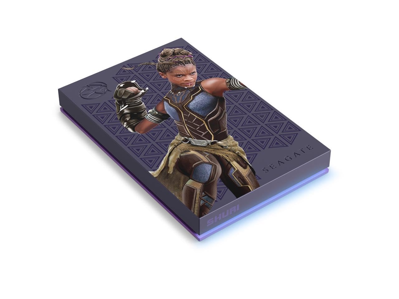 Seagate FireCuda 2TB External HDD - USB 3.2, Customizable RGB LED, Shuri Color, Compatible with PC, Mac, PlayStation, Xbox