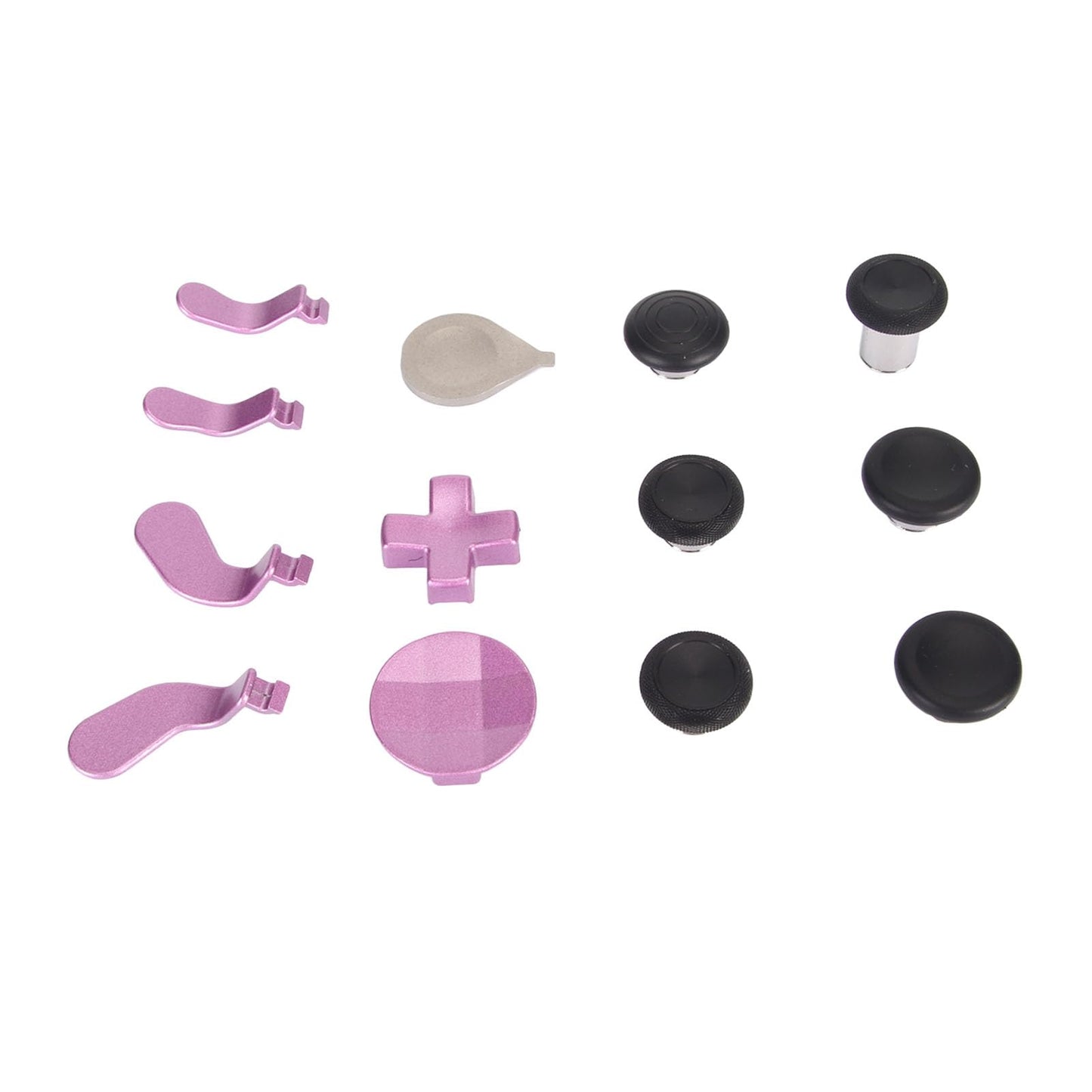13 in 1 Metal Thumbsticks for One Elite Series 2 Replacement Gaming Controller Accessory Kit Metal Mod 6 Swap Joysticks 4 Paddles 2 D Pads 1 Tool (Violet)