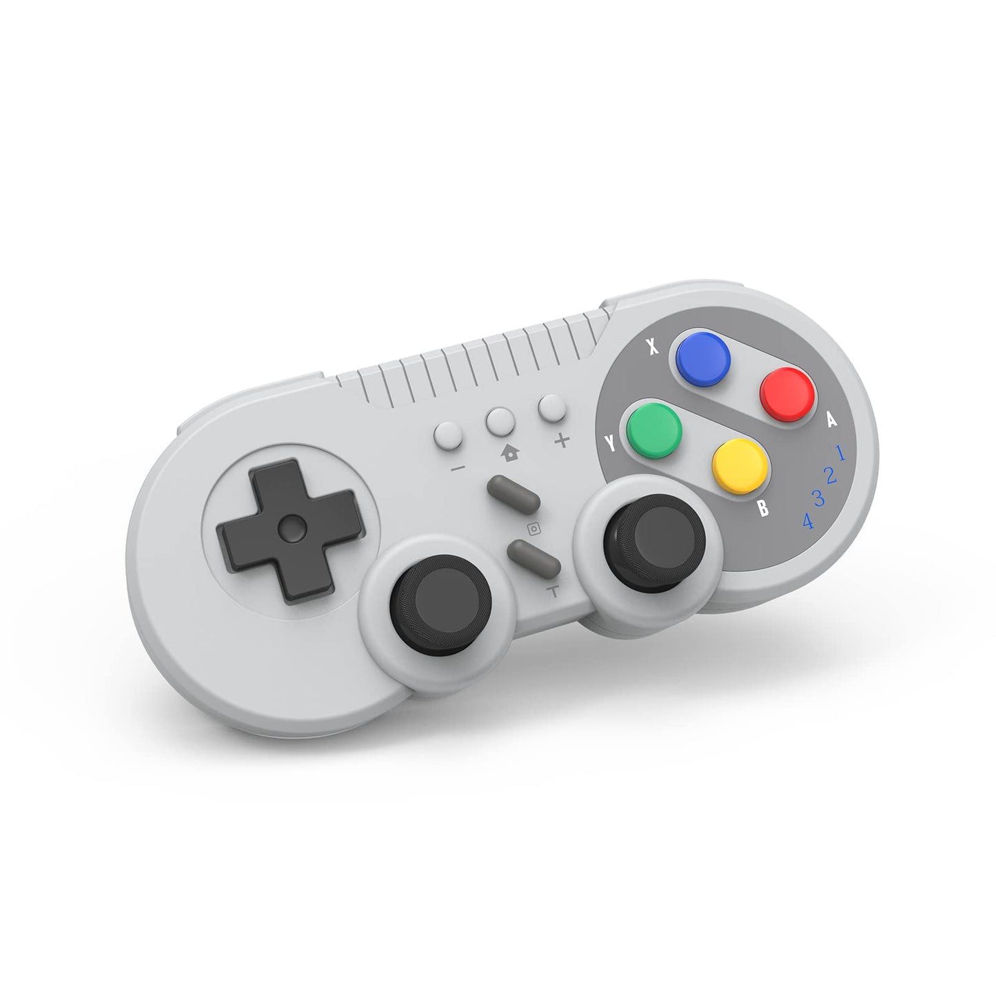 Cenxaki Switch Controller for Nintendo Switch Wireless Switch Gamepad Compatiable for NS/Switch OLED/Windows PC Classic SNES Style Controller with Motion Control/Vibration/Turbo/Wakeup - Gray