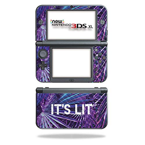 MightySkins Carbon Fiber Skin for Nintendo New 3DS XL (2015) - Its Lit | Protective Durable Textured Carbon Fiber Finish | Easy to Apply Remove and Change Styles | Made in The USA