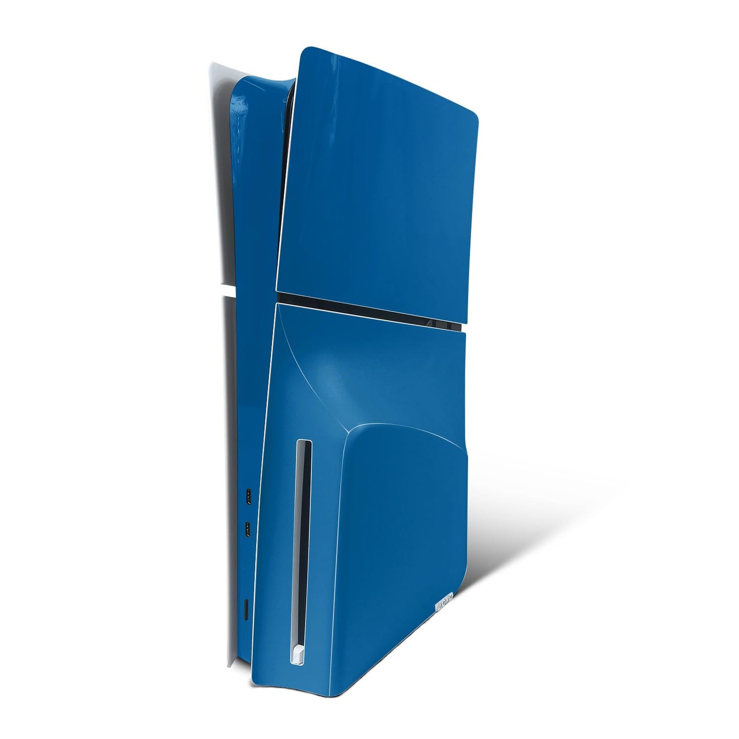 MightySkins Skin Compatible with PlayStation 5 Slim Disk Edition Console Only - Solid Blue | Protective Durable and Unique Vinyl Decal wrap Cover | Easy to Apply | Made in The USA