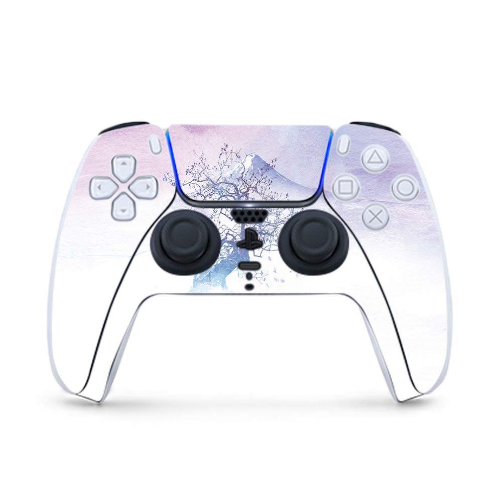 MightySkins Skin Compatible With PS5 / Playstation 5 Controller - Long Way To Fuji | Protective Durable and Unique Vinyl Decal wrap cover | Easy To Apply Remove and Change Styles | Made in the USA