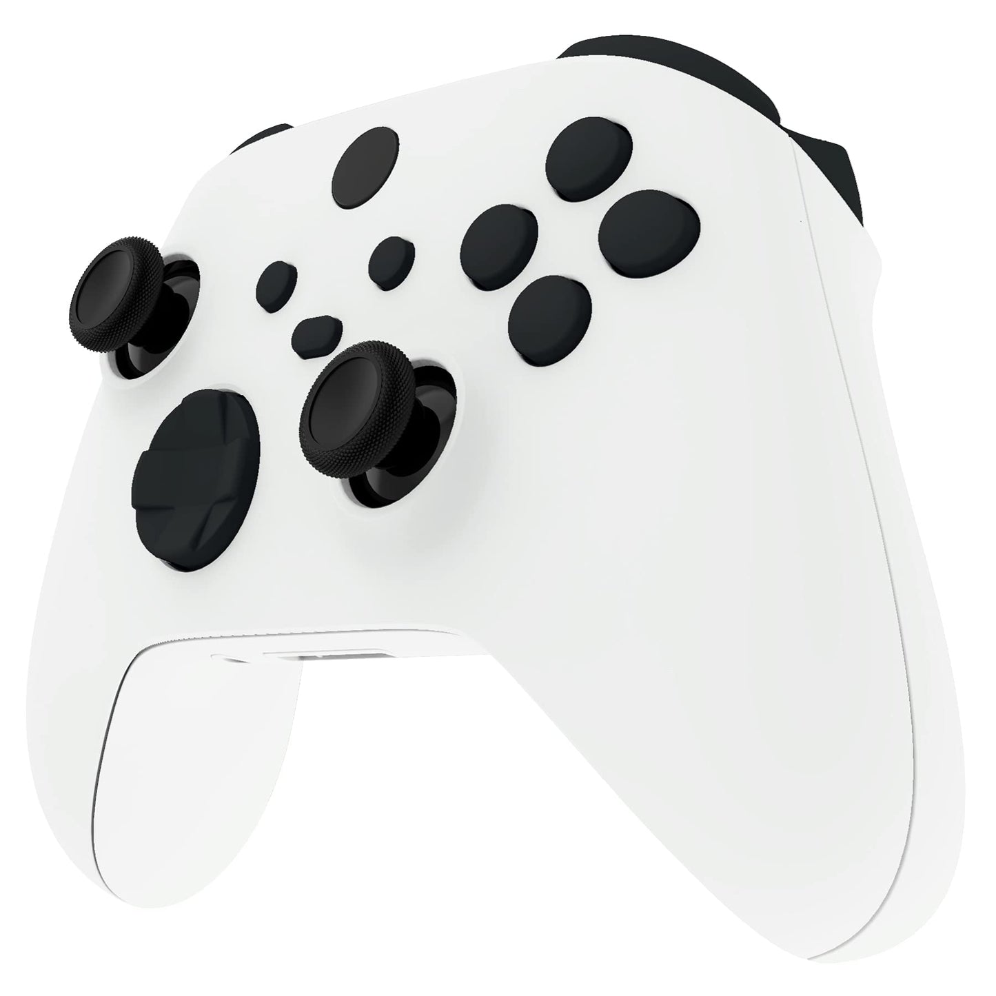 eXtremeRate No Letter Imprint Custom Full Set Buttons for Xbox Series X & S Controller Replacement Accessories Bumpers Triggers Dpad ABXY Keys Parts for Xbox Core Wireless Controller - Black