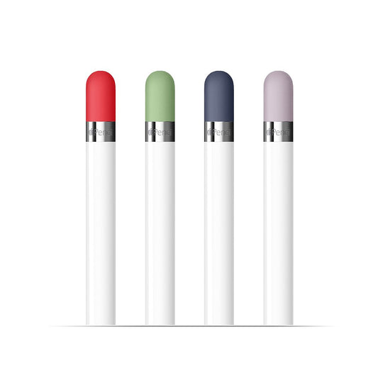 FRTMA Apple Pencil Cap - 4 Color Combo, Silicone Material, Midnight Blue, Lavender, Mint, Red, Model LYSB01JG5BPWQ-ELECTRNCS