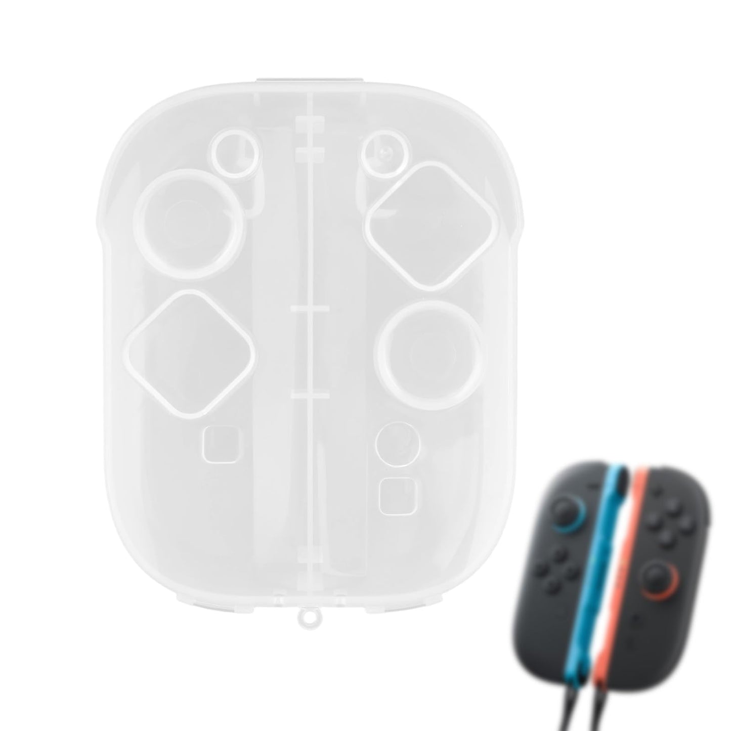 Transparent Storage Case for Joy-Con 2 Plastic Game Controller Protective Box Dust-Proof Portable Handheld Grip Shell with Precise Cutouts for Switch 2 Accessories Game Lover Gifts