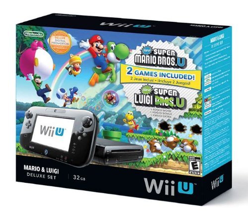 Nintendo Wii U Deluxe Set: Super Mario Bros U & Luigi U (32 GB) (refurbished)