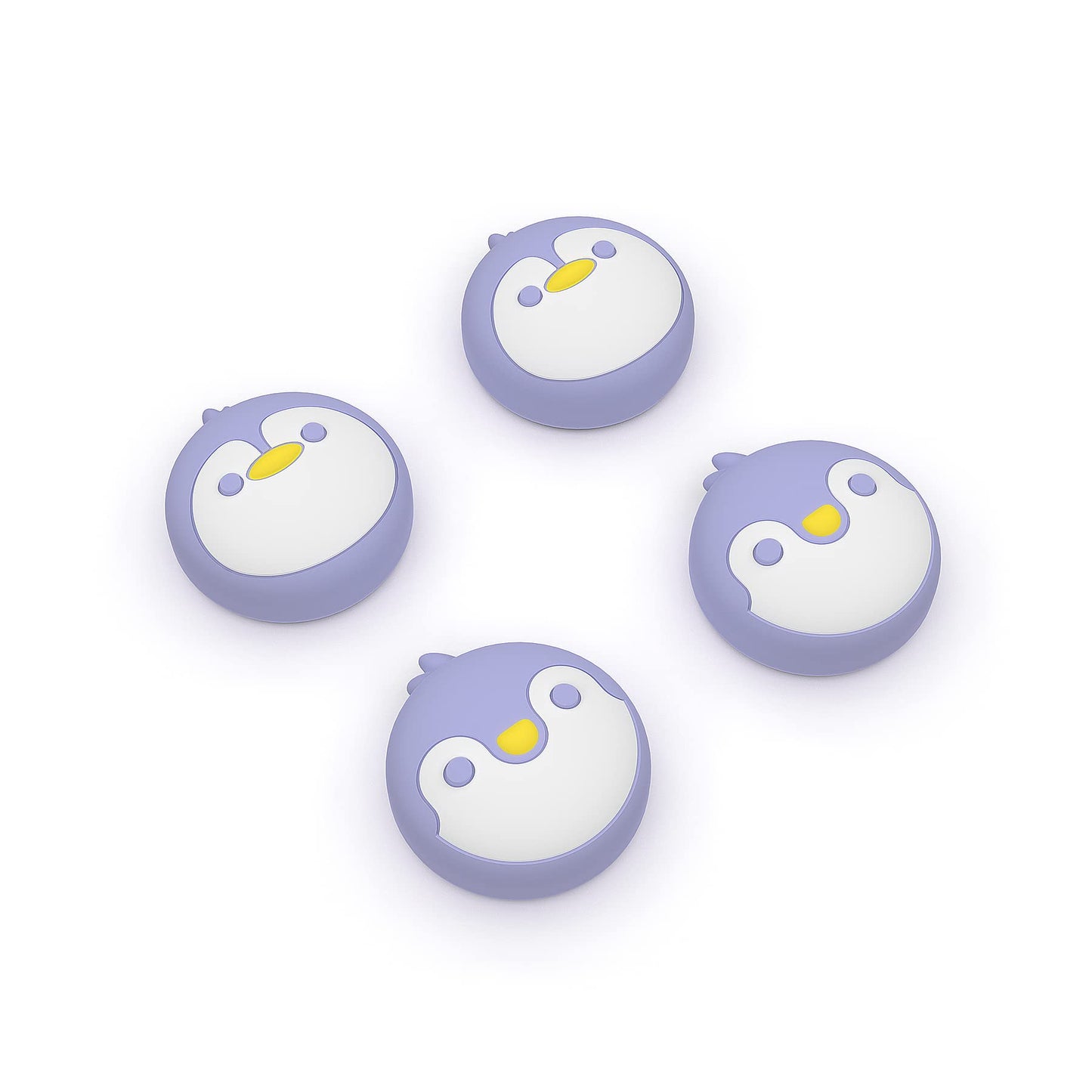 PlayVital Penguin Joystick Caps for Nintendo Switch Thumbstick Caps for Switch Lite Analog Cover for OLED Joycon Thumb Grips - Light Violet