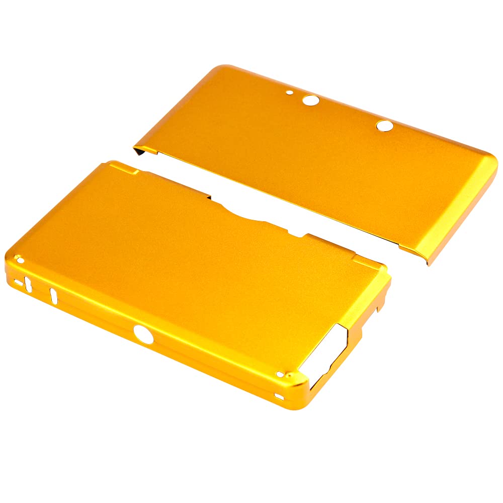 OSTENT Anti-Shock Aluminum Hard Case for Nintendo 3DS - Gold