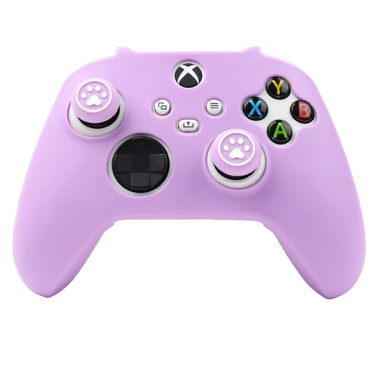 RALAN Xbox Series Controller Skin - Anti-Slip Silicone Cover with 6 Purple Thumb Grips