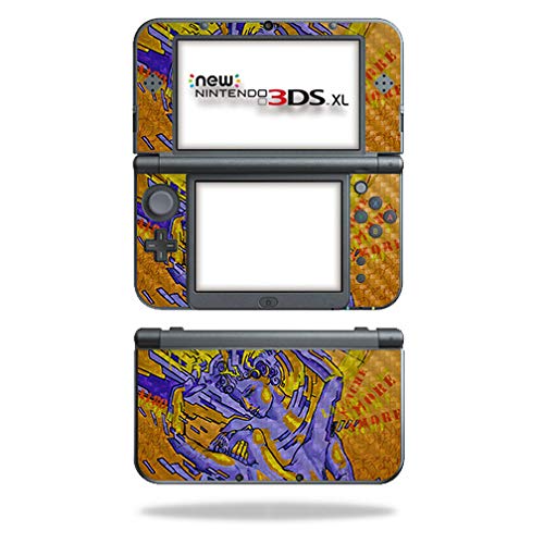 MightySkins Carbon Fiber Skin for Nintendo New 3DS XL (2015) - Amore | Protective Durable Textured Carbon Fiber Finish | Easy to Apply Remove and Change Styles | Made in The USA
