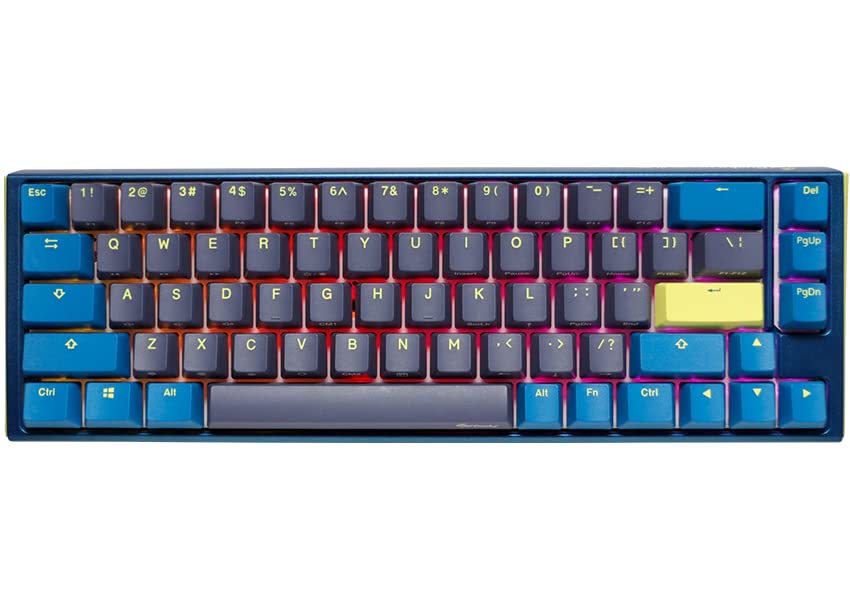 Ducky One 3 SF Daybreak 65% Mechanical Keyboard: Quack Mechanics Dampening Hot-Swappable Cherry MX Brown Switches High-Density PBT Tripleshot Keycaps RGB US