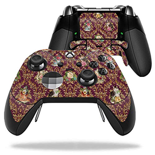 MightySkins Carbon Fiber Skin for Microsoft Xbox One fine design Controller - Teatime Cat Daprotective cover | Protective Durable Textured Carbon Fiber Finish | Easy to Apply | Made in The USA