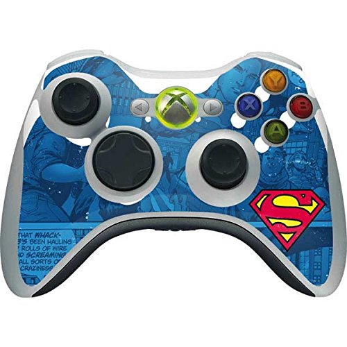 Skinit Decal Gaming Skin Compatible with Xbox 360 Wireless Controller - Officially Licensed Warner Bros Superman Logo Design