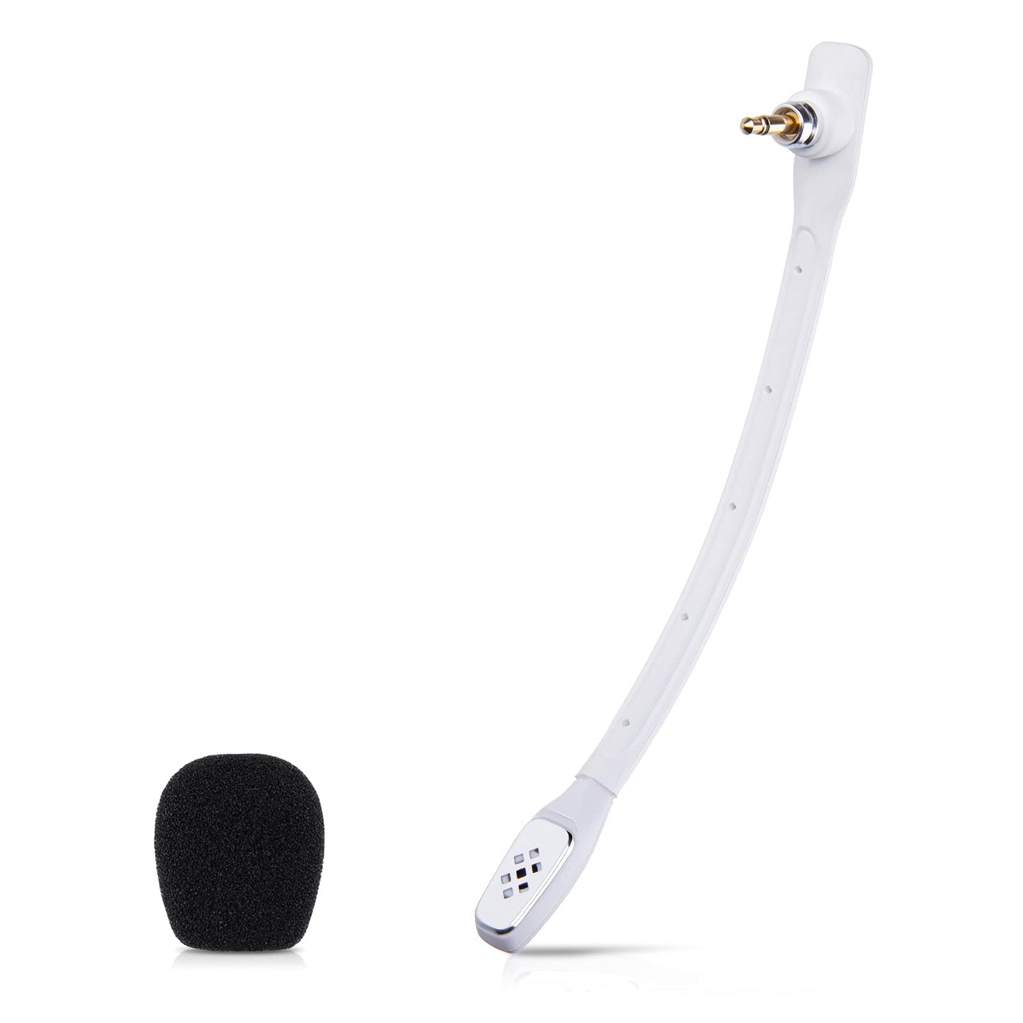 Microphone Replacement for Astro A40 TR A40 Gaming Headset Detachable Noise Cancellation White Mic with Foam Cover Works on PS5 PS4 Xbox Series X/S