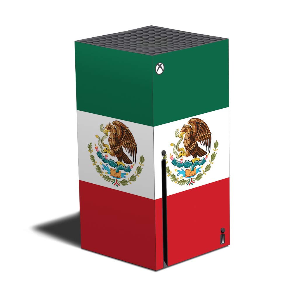 MIGHTY SKINS Skin Compatible with Xbox Series X - Mexican Flag | Protective Durable and Unique Vinyl Decal wrap Cover | Easy to Apply and Change Styles | Made in The USA (MIXBSERX-Mexican Flag)