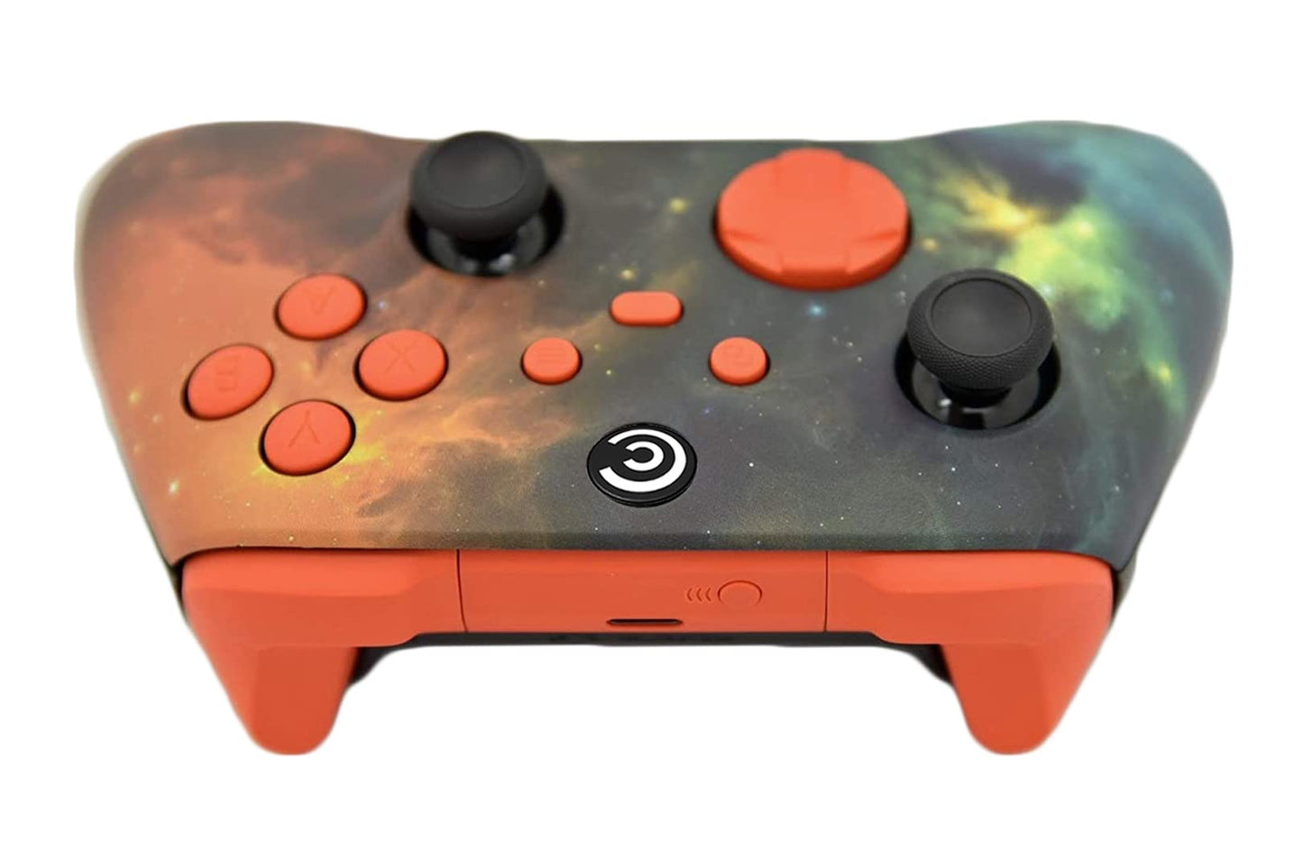 Custom Controllerzz Wireless Controller for PC, Windows, Series X/S & One - Vibrant Universe & Orange Inserts