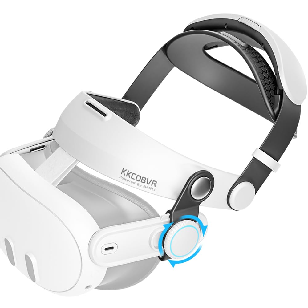 KKCOBVR Q3 Halo Strap Compatible with Meta Quest 3/Quest 3S Enhanced Comfort Replacement fine design Head Strap Compatible with Oculus 3/3s by Adjusting The Side Knobs