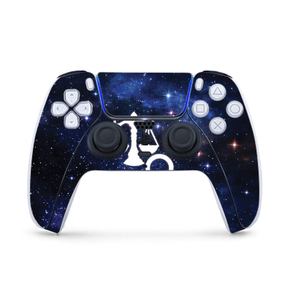 MightySkins Gaming Skin for PS5 / Playstation 5 Controller - Libra | Protective Viny wrap | Easy to Apply and Change Style | Made in The USA