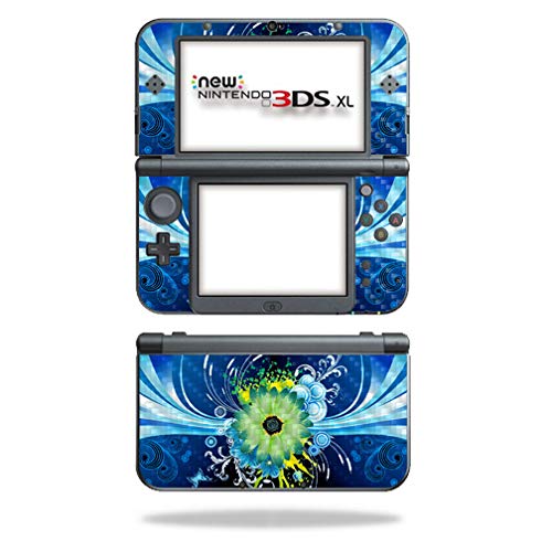MightySkins Carbon Fiber Skin for Nintendo New 3DS XL (2015) - Flower Explosion | Protective Durable Textured Carbon Fiber Finish | Easy to Apply Remove and Change Styles | Made in The USA