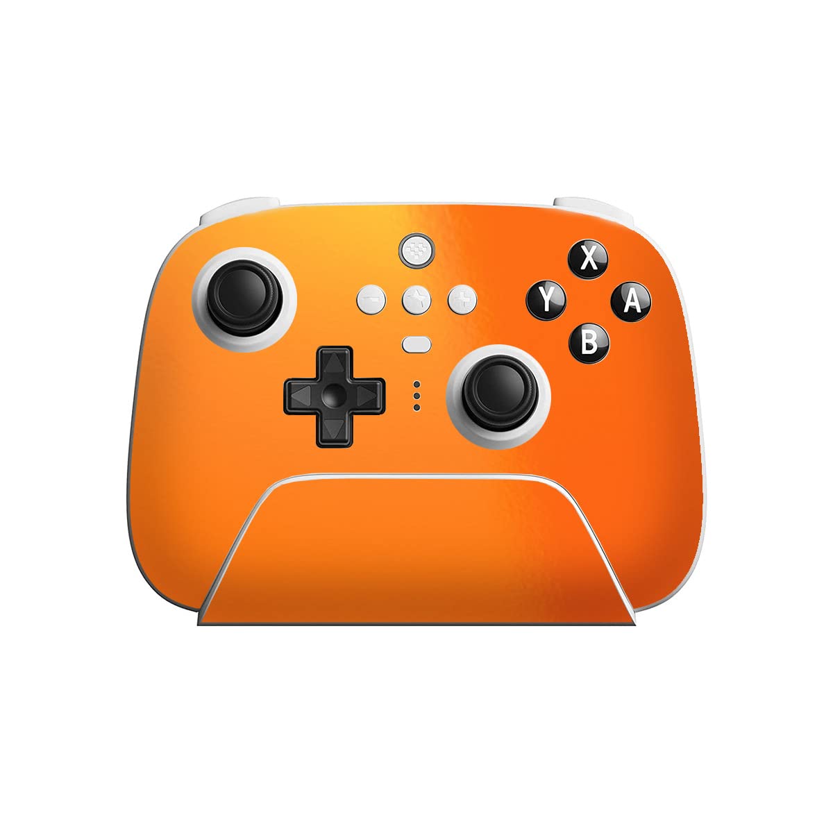 SopiGuard Sticker Skin for 8Bitdo Ultimate Wireless Controller Front and Buttons (Gloss Orange)