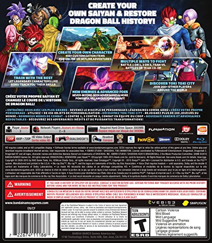 Bandai Namco Dragon Ball Xenoverse - PlayStation 3 Game, Model 11186