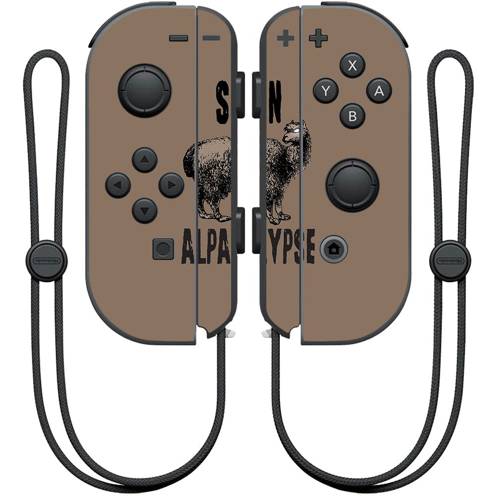 MightySkins Skin Compatible with Nintendo Joy-Con Controller - Alpacalypse | Protective, Durable, and Unique Vinyl Decal wrap Co