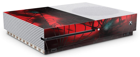 giZmoZ n gadgetZ Xbox One S Spider Console Skin Decal + 2 Controller Skins, Vinyl, GNG-XBS-SPIDERMAN-SKINS, Spider Color