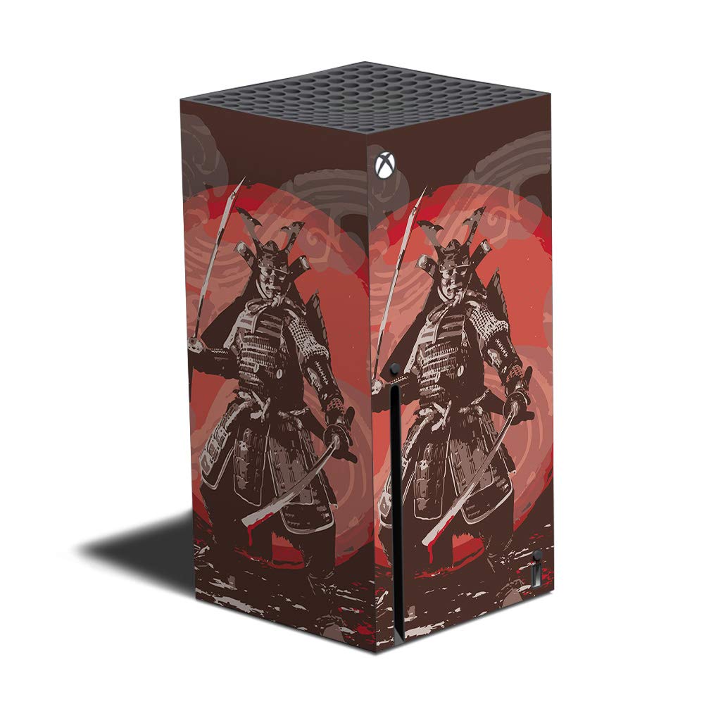 MIGHTY SKINS Skin Compatible with Xbox Series X - Samurai Battle | Protective Durable and Unique Vinyl Decal wrap Cover | Easy to Apply and Change Styles | Made in The USA (MIXBSERX-Samurai Battle)