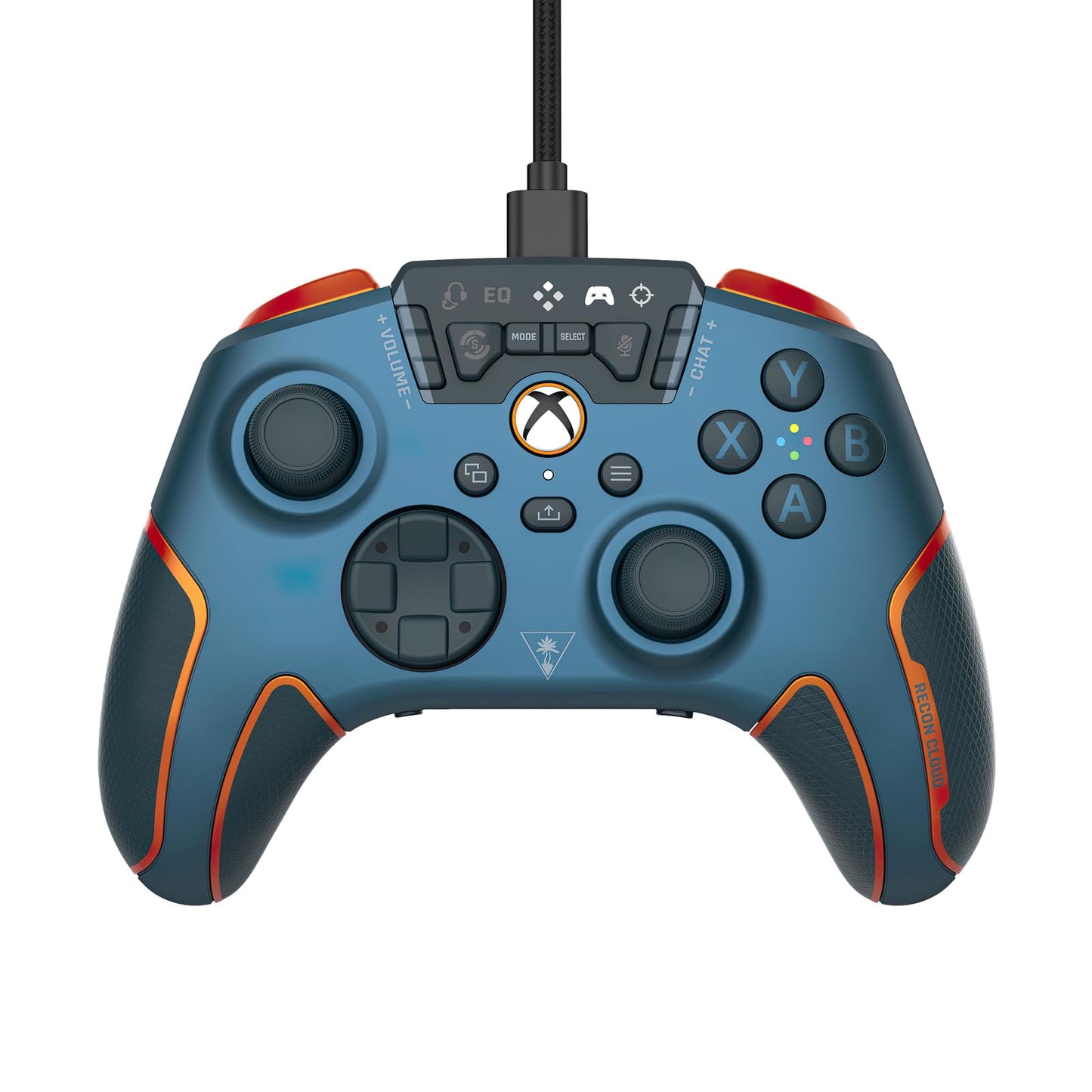Turtle Beach Recon Cloud Wired Game Controller with Bluetooth for Xbox Series X|S Xbox One Windows Android Mobile Devices - Remappable Buttons Audio Enhancements Superhuman Hearing - Blue Magma