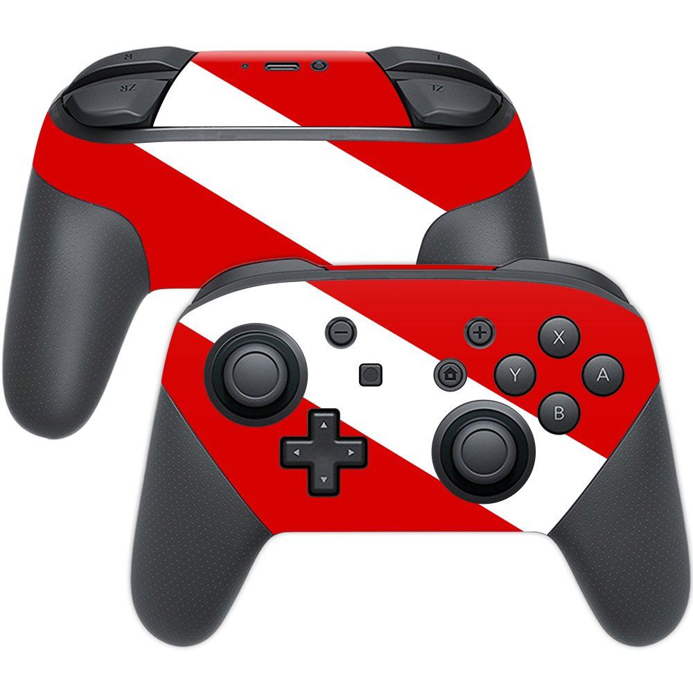 MightySkins Skin Compatible with Nintendo Switch Pro Controller wrap Cover Sticker Skins Scuba Flag