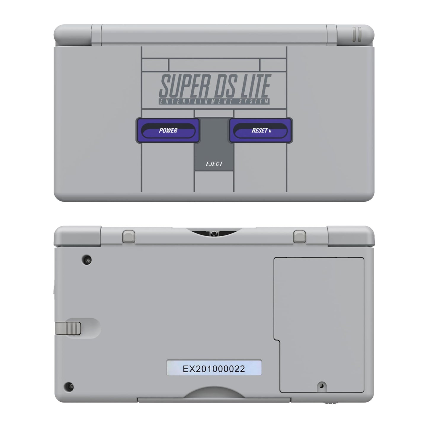 eXtremeRate Classic SNES Style Replacement Shell for Nintendo DS Lite - Custom Console Case Cover with Buttons & Screen Lens