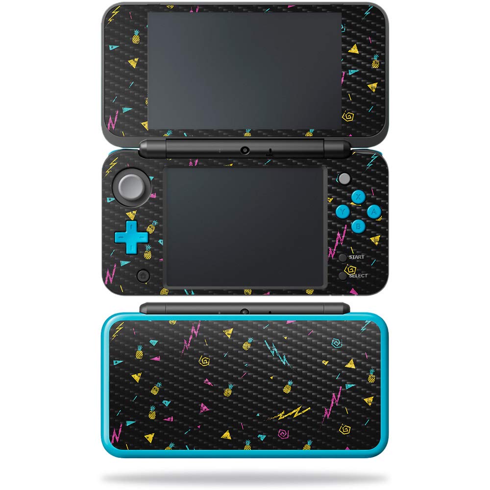 MightySkins Carbon Fiber Skin for Nintendo New 2DS XL - Magic Pineapple | Protective Durable Textured Carbon Fiber Finish | Easy to Apply Remove and Change Styles | Made in The USA