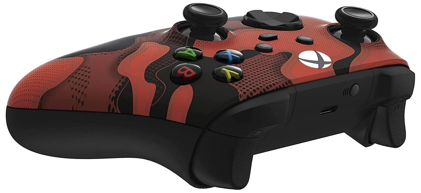 Custom Controllerzz Wireless Controller for Xbox Series X/S & One - Soft Touch - X/S Red Camo