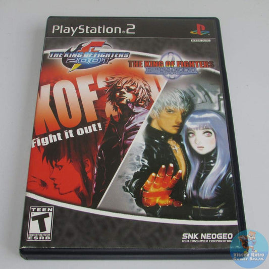 SNK King of Fighters 2000 & 2001 for PlayStation 2 - Classic Fighting Game, Model 828862200013